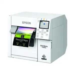 Epson C4000 colour label printer for event badge printing
